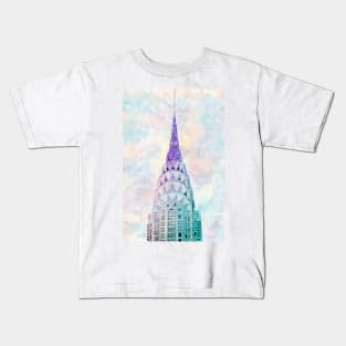 Chrysler Building (Watercolor) Kids T-Shirt